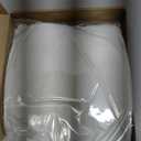 Oudain 6 Pcs Plastic Table Skirts and Stain Proof Table Cloths 54 x 108 in Plastic Tablecloth 168 x 29 in Disposable for Wedding Baby Shower Valentine Easter Party(White)