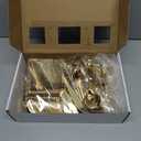 WDF300 Pieces Gold Plastic Silverware - Heavy Duty Disposable Cutlery Set Plastic Gold Silverware Set Includes 100 Forks, 100 Spoons, 100 Knives for Party Baby Shower Wedding Spring
