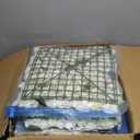 Pack of 12 Artificial Silk Flower Panels, Faux Floral Wall Background for Wedding Party Engagement Bridal Shower Arrangement Home Decorations - White