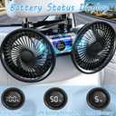 Rechargeable Car Backseat Fans for Backseat for Kids, Car Back Seat Fans for Car Kids Backseat