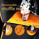 FAN WU 2-in-1 Dog Car Seat Cover with Removable Sniffle Mat - Calming Anxiety Relief Dog Hammock for Back Seat, 100% Waterproof Scratchproof Pet Seat Protector, Universal Fit for Cars, SUVs & Trucks