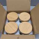 NETANY 4-pack 10oz Glass jars with Airtight Lids, Overnight Oats Containers with Bamboo Lids, Wide mouth Mason Salad jars, Glass Food Storage Containers for Snacks Yogurt Spice Sugar