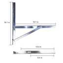 Wall Mounting Bracket for 9000-24000 BTU CondenserAc Support Brackets Rust Free Stainless Steel for Mini Split Air Conditioner Heat Pump Systems. (Small9000-24000BTU)