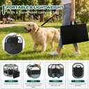 Dog Playpen, Portable Puppy Pet Crate Indoors for Small/Medium Dogs Cats Rabbits, Foldable Dog Cage Enclosure for Outdoor, Pop Up Dogs Tent Kennel with Carrying Case, Grey