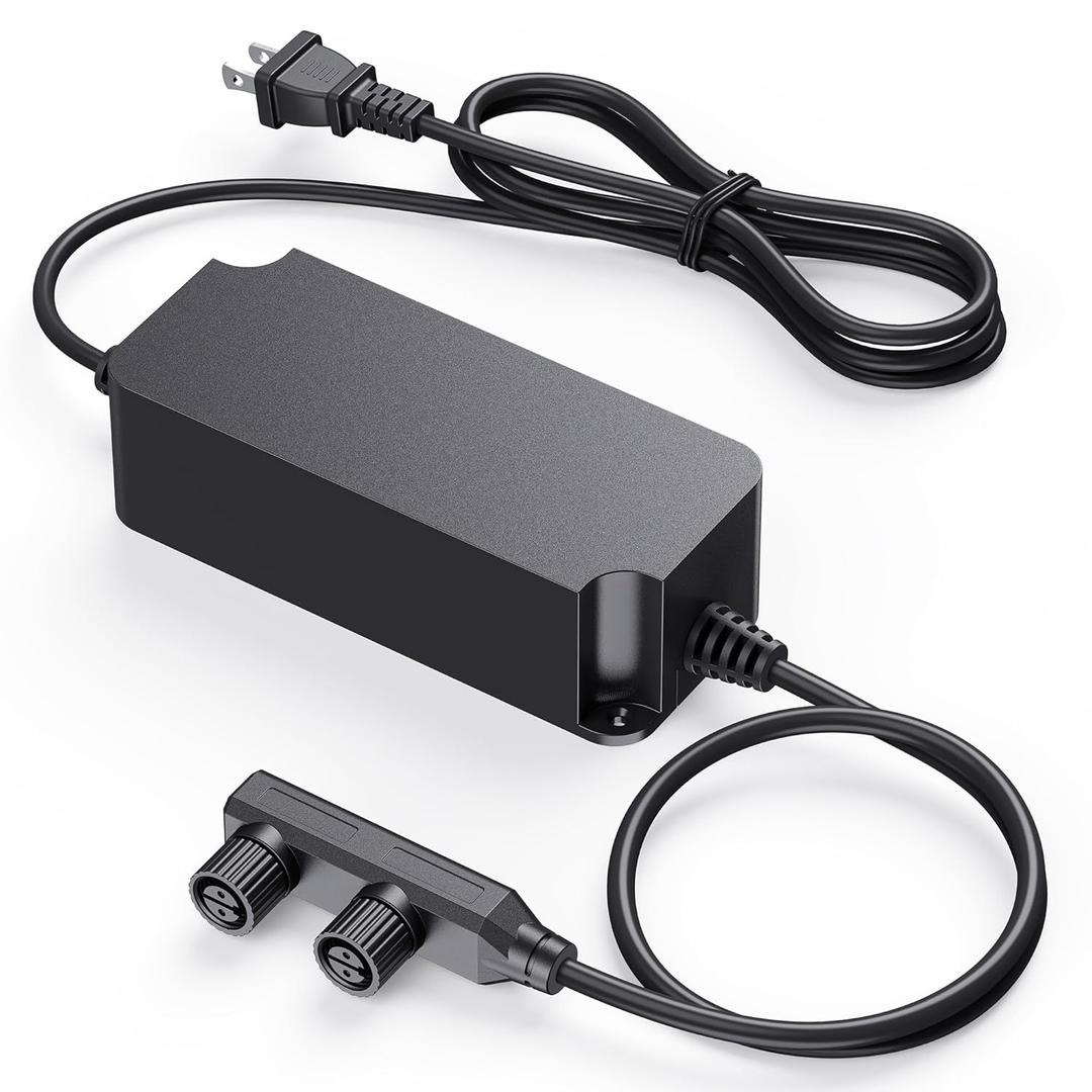 Premium Weatherproof Power Supply for Philips Hue Outdoor Lighting - 60W, 24V, 2-in-1 Power Adapter for Lily Spot, Lily XL, Calla Pathway, Impress Pedestal, and Impress Wall Lights (6.9 ft)