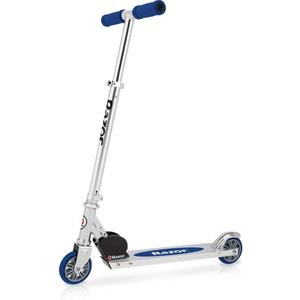 Razor A Kick Scooter for Kids - Lightweight, Foldable, Aluminum Frame, and Adjustable Handlebars (Blue)