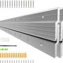 French Cleat Hanger Heavy Duty 30 Inch Aluminum Z Bar Clips for Hanging Mirrors, Pictures, Whiteboards, Shelves, and More - Interlocking Wall Mirror Mounting Hardware 200 lbs Picture Hanger