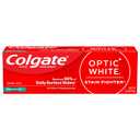 Colgate Optic White Stain Fighter Teeth Whitening Toothpaste, Anticavity Fluoride Toothpaste for Whitening Teeth, Helps Remove Daily Surface Stains, Fresh Mint, 4.2 oz