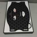 Red Light Photon Facial & Neck Mask with Remote Control, 7 Custom Modes with Infrared, Portable & Rechargeable with Timer for Home Use, 850nm Infrared & Red Light Masks, Black