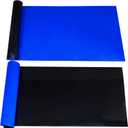 Blue Black Aquarium Background Poster Fish Tank Background Wallpaper Aquarium Backdrop Double-Sided Fish Tank Decorations Paper 12"x 25" (11.6" x 25" In)