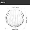 Clear Glass Shade,Replacement Globe & Cover for Lighting Fixture, 8" Diameter, Replacement with 1.65 Inch Fitter for Wall Lamps Chandeliers or Ceiling Light (1, 8Inch - Clear Glass), 8 inches x 6.3 inches