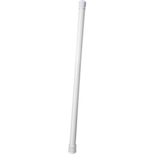 Adjustable Telescopic Curtain Rod No Drill Tension Pole for Shower Closet and Kitchen Storage Space Saving Rod with White for Home Use