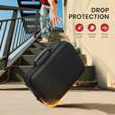 Lmcpa Storage Case for Nintendo Switch 2,Protective Hard Travel Carry Case for Switch 2 Camera, Console, Pro Controller and Other Switch 2 Accessories with 22 Game Cartridges and Shoulder Strap, Black