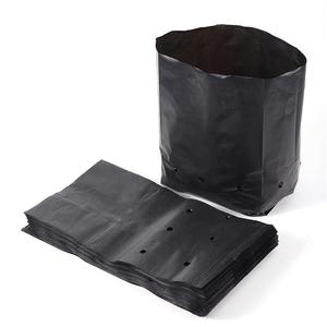 Go Garden Plastic UV Protected Poly Grow Nursery Plant Bags | Plant Bags for Home Garden | (Black, 3.4×6.6")