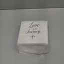 Sparkle and Bash Wedding Cocktail Napkins, Love is a Journey, Gold Foil (5 x 5 In, 100 Pack) - Bridal Shower Decorations