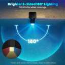 Solar Pool Lights Only for Inground Pools with Remote, 56 LEDs Brighter 3-Sided 180 Underwater Glow, 10 Colors 4 Modes, 3 Brightness Levels, IP68 Waterproof1 Pack