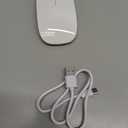 Mouse for Laptop Wireless Bluetooth - MacBook Air Mac Pro PC iPad Optical Rechargeable Silent Mouse with Jiggler Dual Mode Switch Bluetooth 5.2/3.0 and 2.4GHz USB-A and Type-C Receiver White