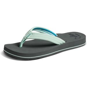 REEF Women's Cushion Breeze Flip Flops (7, Grey/Mint)
