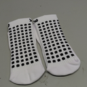 Lux Dual Grip Socks - Soccer Grip Socks for Men and Women. GripArray Performance & Comfort (Large, White)