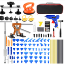 VEXTRO Paintless Dent Repair Kit, Dent Puller kit,Dent Removal Tools with Metal Dent Lifter, Bridge Puller, Slide Hammer TBar, PDR Kit for Car Dent Repair, Auto Body Dent Puller, Hail Damage Removal