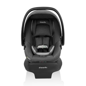 Evenflo LiteMax NXT Rear-Facing Lightweight Preemie and Infant Car Seat 3-30lbs. with SensorSafe. Easy Install with Base (Anchor Gray), EXP: 02/21/2035