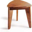 HOLANA 12" Corner Shower Foot Rest - Wooden Showers Stool Seat for Shaving Legs - Small Corner Shower Benches for Inside Shower - Waterproof Bath Step Stools Bench for Bathroom (Acacia Wood)