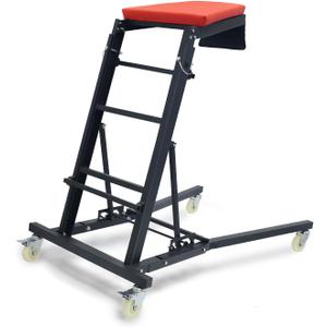 Large Topside Creeper 48"-76" Height Range, 400 LBS Capacity Automotive Creeper Top Side Creeper Foldable Car Creeper with 4 Caster Wheels and Padded Deck for Auto Repair Maintenance