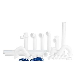 Kitchen Sink Drain Kit,1-1/2”,for Most Kitchen Sink Drain Repair Kit and Bathroom Sink Drain Kit, Kitchen Sink P Trap Drain Kit 1 1/2” for Sink Plumbing Kit, Completed Sink Pipe Replacement Kit
