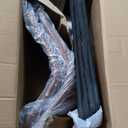 DUMOS 26 Inch Counter Height Bar Stools Set of 2, Modern Faux Leather High Barstools with Back and Metal Leg, Bar Chairs for Kitchen Island, Elegant Brown