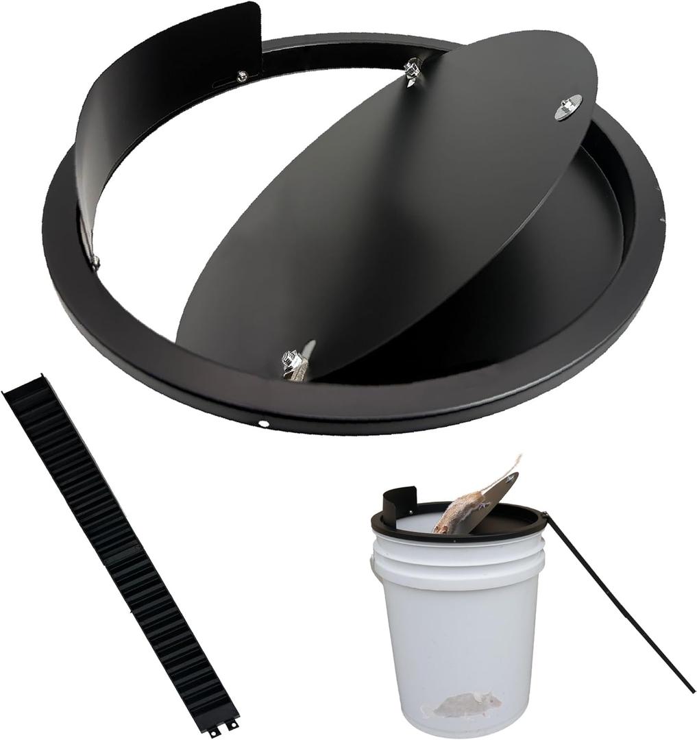 Bucket Lid Mouse Trap Metal 5 Gallon Bucket lid,Strong Metal Material That Cannot be Bitten, auto Reset, Repeat Catch, Indoor Outdoor, (1pack)