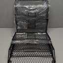 PAG 6 Pockets Hanging File Holder Wall Mount Mail Organizer Metal Chicken Wire Magazine Rack with Tag Slot, Black