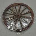 2 Pcs Wagon Wheel Decor Wooden Western Cowboy Party Decorations Vintage Rustic Wagon Wheel Wood Cartwheel Decor for Bar Garage Indoor Outdoor (Brown,12 Inch)