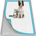 Pee Pad Holder for Dogs, 34" x 20" Large Silicone Pee Tray Mat High Edge, Leak-Proof, No Spill Pet Pad Holder for Puppy, Cat, Rabbit, Training Pads for Floor Protection, No Pee Pads