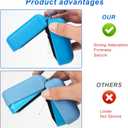 3 x MGZNMTY Silicone Case for Bitzee Magicals Interactive Toy Digital Pet and Case, Protective Skin Cover for New Bitsy Electronic Virtual Pet (Magic Blue)