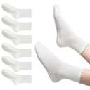 HOZMOZ 6 Pairs Ruffle Socks Women, 98% Cotton Cute Frilly Ankle Socks, Size 5-9, Casual, Work, Outfit Essentials