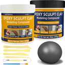 Epoxy Clay, 2lb Epoxy Sculpt Modeling Clay High Adhesive Pool Putty for Leaks Underwater Self-Hardening AB Modeling Compound DIY Magic Sculpt Paste for Sculpting Repairing Filling Natural