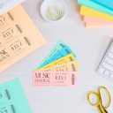 Astrobrights Mega Collection, Colored Cardstock, Punchy Pastel 5-Color Assortment, 320 Sheets, 65 lb./176 gsm, 8.5" x 11" - MORE SHEETS! (91780)