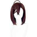 Wiggy Mermaid Brown Wig for Momo Ayase Wig Cosplay Women Medium Length Brown Bob Hair Wig with Wig Cap for Halloween Dandadang Costume Party