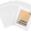 100 Pack Acid-Free Crystal Clear Sleeves Storage Bags 16 3/8 X 20 3/11,Plastic Bags for 16x20 Art Prints/Framing Mat Mattes/Pictures/Photos (Bag Size: 16 3/8 X 20 3/11"")