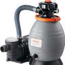 VEVOR Sand Filter Pump for Above Ground Pool, 13 in, 3500 GPH, 3/4 HP Swimming Pool Sand Filter Pump System, Krystal Clear with 6-Way Multi-Port Valve & Strainer Basket, Easy Installation for Pools