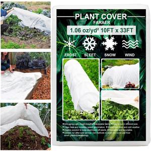 Plant Covers Freeze Protection, 10ft×33ft Reusable Rectangle Frost Protection Floating Row Cover Plant Blanket Garden Winterize Cover for Cold Weather Snow