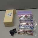 Gaoye 2.5 Reading Glasses for Women, 6 pack Fashion Readers for Women Spring Hinge Eye Glasses, Blue Light Reading Glasses (*C1 Mix Color)