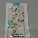 Unov Case Compatible with Motorola Moto Edge 5G 2024 Clear Citrus Flavors Orange Flower Floral Girly Women Embossed Pattern Design Soft TPU Shock Absorption Slim Protective Back Cover