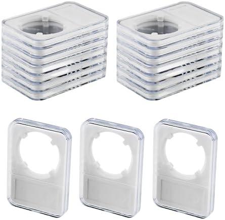 20-Pack Coin Slab Display Holder, Storage Case for Morgan, Peace, IKE Silver 38mm Dollar Coin, Organize Your Coin Collection with Clear Acrylic Cases