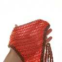 WDIRARA Women's 2 Pieces Bikini Sets Floral Crochet Boho Tie Side Swimsuits Bathing Suits (Orange, S)