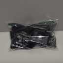 Rectangle U Shaped Chair Leg Tips Cap with Felt Pads,Furniture Feet Protector Slide Smoothly Glides,Protect Hardwood Floor No Scratches No Noise,Fit 19mm(3/4inch) Diameter Tubular Legs (Black 32PCS)