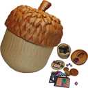 Nut Shaped Commander Deck Box 100+ with Built-in Life Counter & Dice Tray, MTG Card Storage Case, Unique Nature Squirrel Theme Tabletop Gaming Accessories Gifts