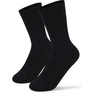 Forony Solid Combed Cotton Boys Dress Socks 6-8 Years Soft Skin Friendly Anti Odor Quick Dry