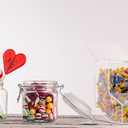 Inevibe Candy Dispenser - Bulk Acrylic Storage Holder with Two Lids for Countertop or Wall Mount - Store Chocolate, Treats, Sweets, and Snacks (2), Medium
