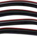 Lightronic Extra Durable Clip-on in-Channel Auto Vent Window Visor, Fits 2010-2017 Chevrolet Equinox, UV Protection Rain Guard, Original Wind Deflector, No-Drill Easy Install, Dark Smoke, 4-Pcs